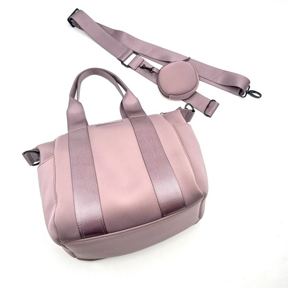 NWOT - MYTAGALONGS MINI COMMUTER NEOPRENE TOTE BAG - EVERLEIGH DUSTY LILAC - Picture 2 of 14